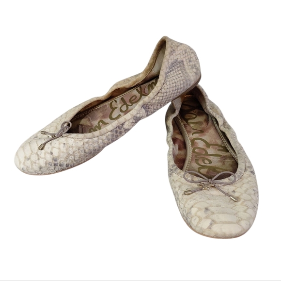 Sam Edelman Felicia Snake Print Ballet Flat Size 8.5 - Picture 1 of 12
